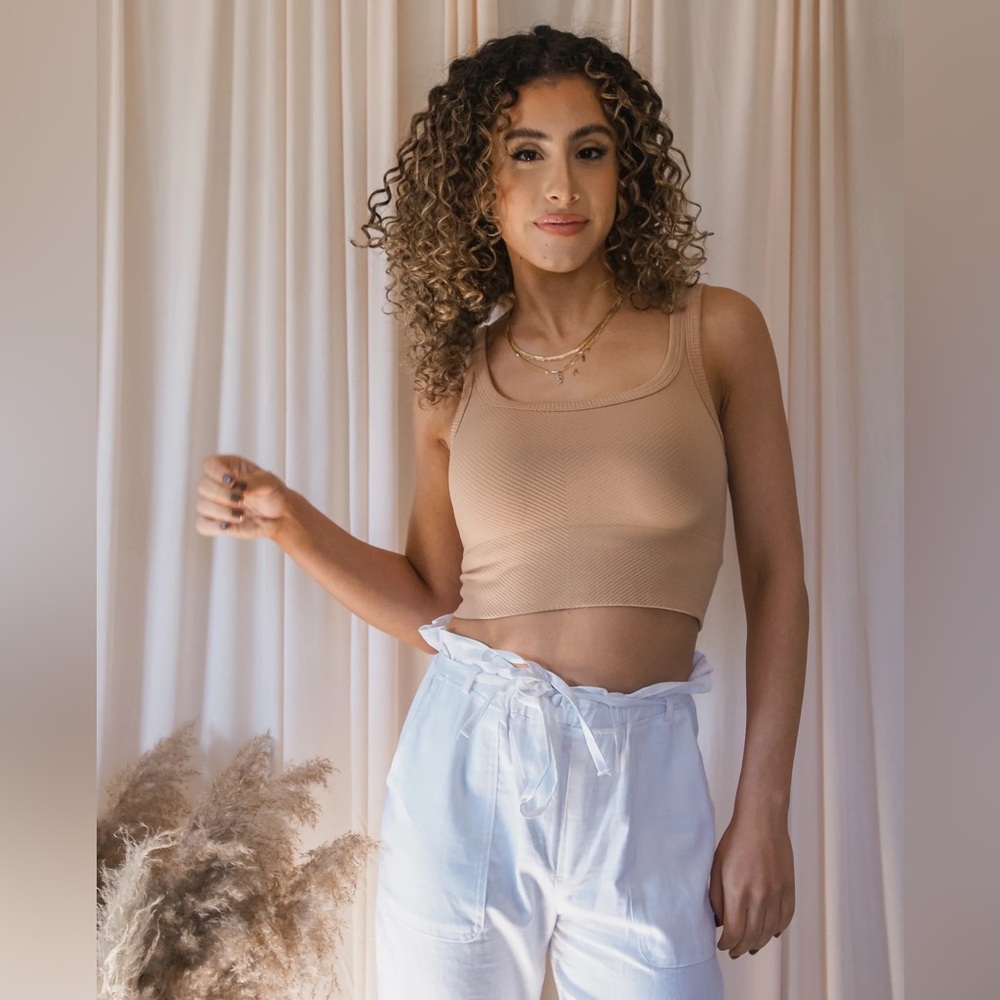 Winnie Chevron Ribbed Seamless Top - Picture 4 of 4